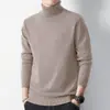 Comercio Exterior Venta al por Mayor Prendas de Punto Cuello Alto Ropa de Punto para Hombre Nueva Casual Ropa de Trabajo Camisa Básica Top Interior Ropa de Punto Cálida