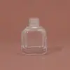 Frasco conta-gotas quadrado para cuidados com os cabelos 30ml frasco de óleo essencial, sérum, base, produto de skincare frasco de vidro com bomba dispensadora de loção