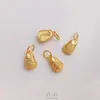 Retención de Color Fuerte Arena Vietnamita Oro Etiqueta Pequeña Colgante Bolsa de la Suerte Pulsera DIY Colgante de Collar Accesorios de Joyería