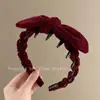 Diadema de corona alta estilo coreano, diadema de borde ancho, diadema para lavarse la cara con dientes, accesorio para el cabello de tela a cuadros de alta gama