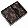 Set de Regalo de Corbata para Hombre, Pajarita de Moda de Alta Gama, Jacquard de Seda de Poliéster Bordado, Logotipo Personalizado, Corbata para Hombre al por Mayor