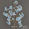 Flores Artificiais Azuis para Casamento Flores Falsas de Teto Decoração de Casamento Parede de Flores Arranjo de Flores de Chão para Casamento Materiais para Arranjo de Flores de Seda