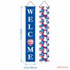 Decorações de Festa Amazon Mais Vendidas Transfronteiriças Cortina de Porta de Varanda Bandeira do 250º Aniversário Americano Dia da Independência Couplets Personalizados