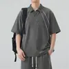 Nuevo Traje Casual de Hombre Verano 2026 con Camisa Polo de Manga Corta con Solapa y Pantalones Cortos, Conjunto de Dos Piezas Suelto y Moderno para Hombre