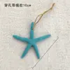 Promoção do Fabricante 10cm Estrela-do-Mar de Resina Peixe Rede Ornamentos Pendurados Estrela-do-Mar de Cinco Pontas de Natal Ornamentos Pendurados para Jardim de Infância