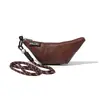 Bolso de Croissant de Moda, Mini Bolsita Retro de Llaves de Nicho, Bolso Versátil para Labial y Auriculares, Monedero para Colgar del Cuello