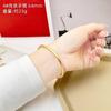 Pulsera de Oro Arena Vietnamita para Mujer, Pulsera de Cobre Francesa Retro Heritage, Retención de Color Duradera, Pulsera de Oro Simulado para Novia para Dos Generaciones de Felicidad