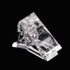 Clip de cristal transparente para decoración de uñas. Clip de cristal para extensión rápida con pegamento para peinar. Clip de molde fijo para uñas. Fototerapia rápida.