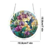 Nuevo producto transfronterizo de Amazon: Artefacto acrílico para puzzle que atrapa la luz para el hogar, adorno colgante decorativo pintado a mano para decoración de patio y ventana