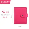 Cuaderno de Hojas Sueltas Transfronterizo Cuaderno de Cuero Suave Pu A6 Set de Cuadernos Creativos Bloc de Notas Pequeño Portátil