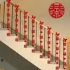 Decoração de Corrimão de Escada para Casamento, Fitas de Casamento, Artigos para Casamento, Conjunto de Decoração de Guarda-corpo, Decoração e Arranjo de Quarto de Casamento