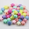 Cuentas de Estrella de Cinco Puntas de Agujero Grande de 14 mm Cuentas Sueltas de Acrílico Materiales para Manualidades Hechas a Mano Accesorios para Ropa y Zapatos