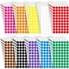 Nuevas pegatinas transfronterizas, pegatinas de puntos de papel recubierto de colores, marcadores de puntos mensuales para clasificación, pegatinas redondas autoadhesivas escritas a mano