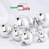 Bola Decorativa de Natal Bola de Natal Bola Prateada Galvanizada Bola Pendente Arranjo para Vitrine Árvore de Natal de Shopping Pingente Decorativo