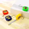 Chaveiro Mini Fita Métrica de Aço Inoxidável Portátil 1m Ferramenta de Medição de Escala Dupla Compacta Portátil Pequena Fita Métrica Prática