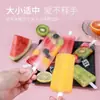 Plástico Plástico Casero Helado Helado Molde 4 Cuatro con Tapa Hogareño Infantil Lindo Paleta Paleta Molde