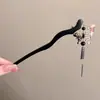 Elegantes Grampos de Cabelo de Sândalo Estilo Chinês, Grampos de Madeira de Alto Padrão Estilo Retrô, Acessórios de Cabelo Clássicos Elegantes, Venda por Atacado de Grampos de Cabelo Feitos à Mão