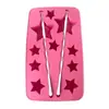 Moldes para cubitos de hielo creativos transfronterizos, lindos moldes para helado para niños, moldes artísticos de silicona para presionar palitos, moldes DIY fáciles de desmoldar