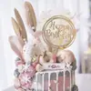 Inserts para Bolo de Aniversário de Celebridade da Internet em Acrílico Decoração Espelhada Refletiva Cartão em Inglês para o Dia das Mães