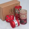 Venta directa de fábrica transfronteriza cinta de imitación de cáñamo con borde de alambre de 6 cm para caja de regalo pared de fondo decoración colgante para árbol de Navidad lazo superior