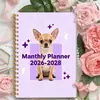 Suministro Exclusivo Transfronterizo de Cuadernos Espiral 2026-2028, Cuaderno Espiral Planificador Anual Floral Minimalista