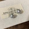 Pendientes de Perlas Swarovski Ligeros de Lujo y Sencillos, Pendientes de Moda y Elegantes con un Toque de Alta Gama, Pinzas para Orejas Tipo Bobina de Mosquito para Mujeres Sin Perforaciones
