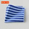 Bolsillo de la Camisa del Traje Bufanda Banquete de Bodas Negocios Poliéster Seda Bufanda Cuadrada Pequeña Pañuelo de Bolsillo Fábrica de Shengzhou Pañuelo Rayado para Hombres