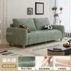 Sofá de tecido para sala de estar estilo cream, novo modelo 2026, sofá largo popular barato para apartamentos pequenos e casas de aluguel
