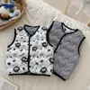 Chaleco de Algodón para Bebé Niños Niñas Infantil Otoño e Invierno Nuevo Elegante Ropa de Abrigo Reversible Ropa Infantil Moderna