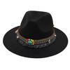 Ebay Sombrero de Copa Estilo Étnico Decoración de Gema Sombrero de Jazz Sombrero de Fieltro para Hombre y Mujer Sombrero de Felpa Mongol Sombrero Fedola Moderno