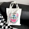 Bolsa de Lona de Alto Valor Gran Capacidad Linda Caricatura Estrella Bebé Estudiante Bolsa de Hombro para Libros Bolsa de Compras Portátil para Mujeres