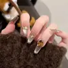 Unhas de Primavera e Verão Senso Avançado Livro Vermelho Pequeno Explosões Adesivo de Unha Amor Strass Spice Girl Usar Adesivo de Unha Postiça