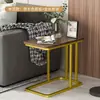 Popular mesa lateral dupla importada, mesinha de centro, mesa lateral para sofá para uso doméstico na sala de estar, varanda, quarto, mesa de cabeceira, mesinha quadrada de canto