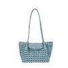 Bolso de Hombro Cruzado con Patrón Tejido de Nicho para Mujer 2026 Nuevo Verano Moda de Alta Gama Tendencia Bolso Tipo Cesta de un Solo Hombro