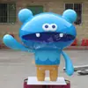Escultura IP luminosa de PRFV personalizada mascote de grande empresa figura de desenho animado fábrica de origem instalação no local