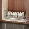 Prateleira de armazenamento de louças para uso doméstico, organizador multifuncional de utensílios, rack de cozinha ao lado da pia para hashis, pratos, tábuas de corte e tampas de panelas, com recurso de drenagem