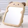 Espejo de Maquillaje Lindo para el Hogar, Espejo de Tocador Montado en la Pared con Orejas de Gato, Espejo de Plástico Grande Plegable de Escritorio para Niños