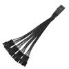 Ventilador de Refrigeración por Cable de Computadora 3 Pines Cuatro Pines Uno a Dos 4 Pines Uno a Tres Expansión Extensión Adaptador Cable Control de Temperatura PWM