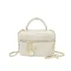 Bolso de Mano Acolchado con Cadena Estilo Coreano para Mujer 2025 Invierno Nuevo Elegante de Alta Calidad Bolso de Hombro Único Cruzado
