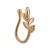 Amazon Transfronterizo Tachuela para Nariz Anillo para Nariz Sin Perforación de Oro de 18K Joyería para Oreja y Nariz Moda Pequeño y Elegante Accesorio para Nariz de Moda