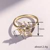 Anillo de Diseño Geométrico al por Mayor de Fabricante de Origen Cao Shi para Mujer Joyería de Diseño Personalizado Nicho Anillo de Gota de Agua de Hoja
