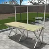Estanterías Portátiles y Extensibles para Puestos de Mercado, Mesas Plegables de Bambú para Acampar al Aire Libre, Exhibidores para Puestos de Mercado Nocturno