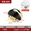 Top de Tortuga de Acero Inoxidable Tope de Puerta Sin Taladro con Montaje Magnético al Piso Tope de Puerta Semicircular de Goma Anticolisión Tope de Puerta Hemisférico Metálico Silencioso