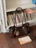 2026 Bolso Tote Grande de Estilo Coreano para Viajes Diarios para Mujer, Moda de Nicho con un Toque de Lujo, Bolso de Hombro con Cierre de Cordón