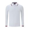Camisa polo de manga comprida com logotipo bordado personalizado, outono e inverno, roupas de trabalho em equipe, atividade corporativa personalizada, camisa cultural