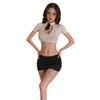 Ropa interior sexy talla grande OL Secretaria falda de cadera cosplay tentación juego de roles medias ropa interior uniforme
