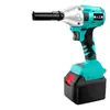 Llave de Impacto Eléctrica Sin Escobillas de Litio Multifunción Reparación Automotriz Carpintería Estantería Herramientas Domésticas Ferretería Juego de Vasos Eléctricos