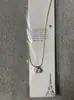 Novo Pingente de Colar Estilo Chanel com Coração de Pêssego em Resina, Luxo Leve, Colar Simples e Elegante para Clavícula, Presente, Direto do Fabricante