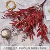 Orquídea Mariposa Artificial Arte Floral Boda Flores Falsas Arreglo de Boda Ramo Decoración Cubo de Bendición de Año Nuevo Rojo Decoración de Inserto