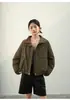 Parka de Invierno 2026 Estilo Nuevo con Cuello de Piel Sintética de Zorro para Mujer, Chaqueta Corta de Algodón Engrosada Cálida Estilo Ropa de Trabajo, Abrigo de Invierno